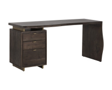 Sunpan 107009 - Lewis Desk - Dark Brown